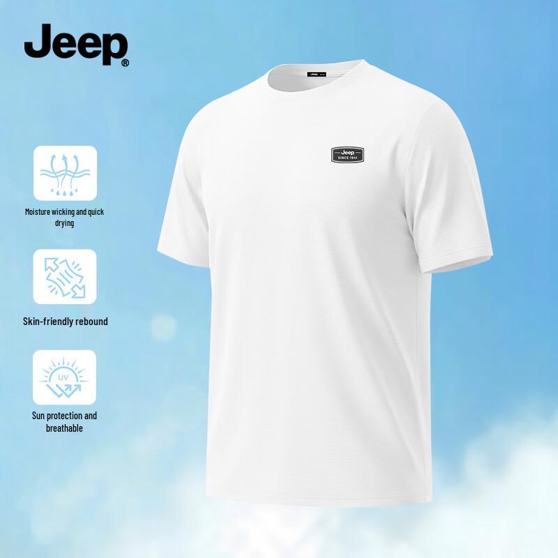 JEEP Men s Quick-Dry Breathable Short Sleeve T-Shirt 4XL
