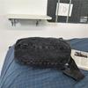 Borsa Hobo in Denim Lavato Vintage con Doppie Tasche Frontali a Pattina Borsa a Spalla Casual Morbida per Donne Quotidiana
