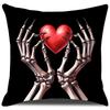 Niche Valentine's Day Skeleton Hand Love Pillow Case Line Cushion Pillow Household Sofa Pillow Case