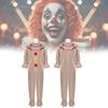 Twisted Clown Cosplay Costume For American Horror Story In Stylish Brown Fabric