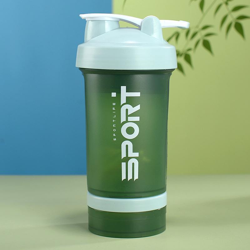 500ml Portable Student Shaker Cup with Scale and Direct Drink Spout