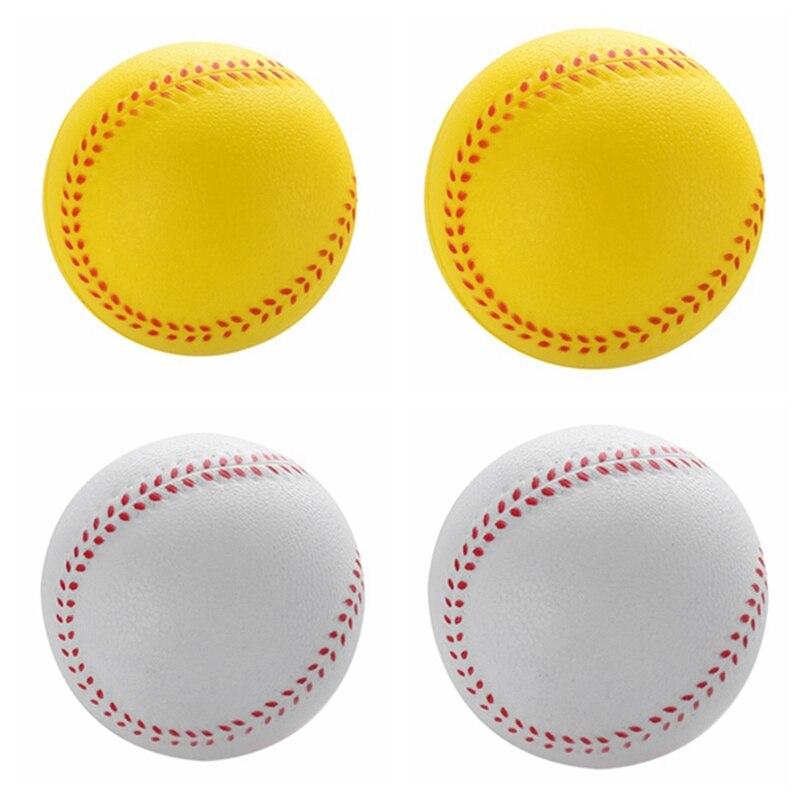 Buy 1pcs White Safety Kid Baseball Base Ball Practice Trainning PU
