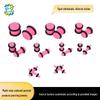 Acrylic Heart & Triangle Ear Plugs – Colorful Piercing Jewelry In Multiple Sizes