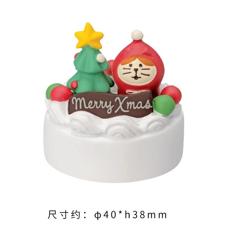 Christmas Santa Claus Japanese Miniature Resin Small Pendant DIY Decoration Home Scenic Ornaments Collection Gift