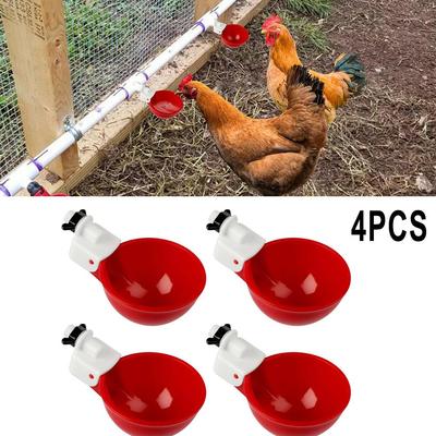 Tazze Abbeveratoio per Polli Tutto il Pollame 4PCS Abbeveratoio Automatico per Polli