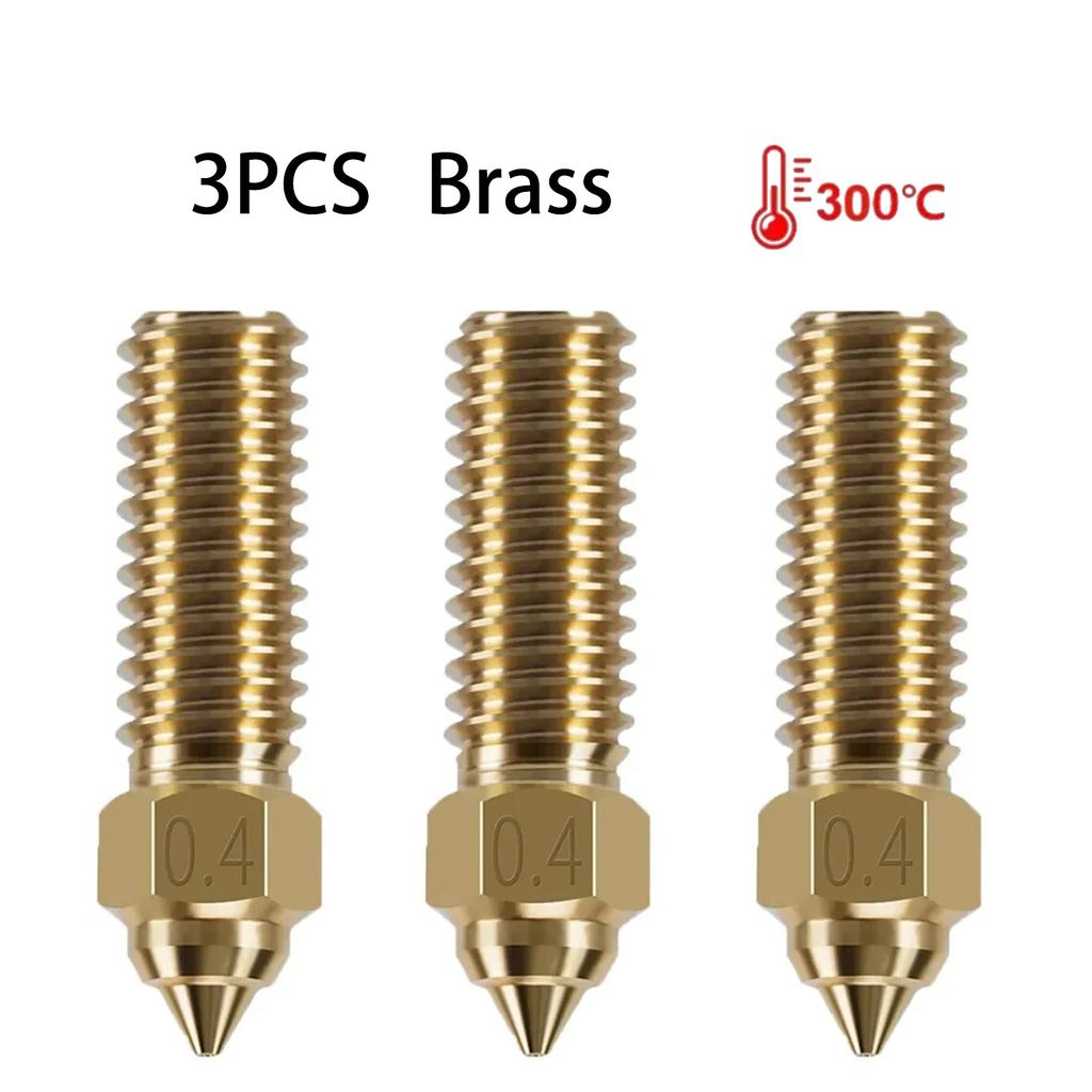 For Creality Ender 3 V3 KE K1/k1 Max Nozzle CR-M4 Nozzles Hardened Steel  Brass Copper plated For Anycubic Kobra/Vyper 3D Nozzle