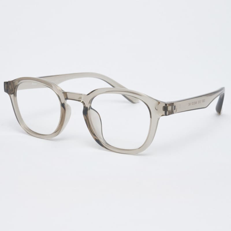 aloeyewear AL5307 1313 Rilsan Clear Bold Mini Square Transparent Khaki Glasses Frame