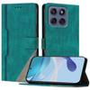 For Motorola Edge 60 5G/Motorola Edge (2025) 5G/Motorola Edge 60 Fusion 5G Leather Case Triangle Patchwork Wallet Stand Shockproof Phone Cover
