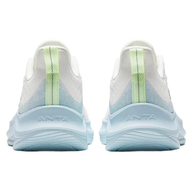 New Anta Shock Absorbers With Slip Resistant And Abrasion Resistant Properties Low Top Running Shoes Men's White Blue 912525504F-3