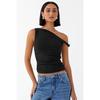 New Sleeveless Off Shoulder Side Ruched Crop Tops Simple Basic Solid Casual Summer Short Tank Top Vestidos Spring Y2k Women T-shirt Clothing