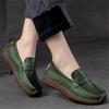 Women's Vintage Flat Leather Driving Moccasins