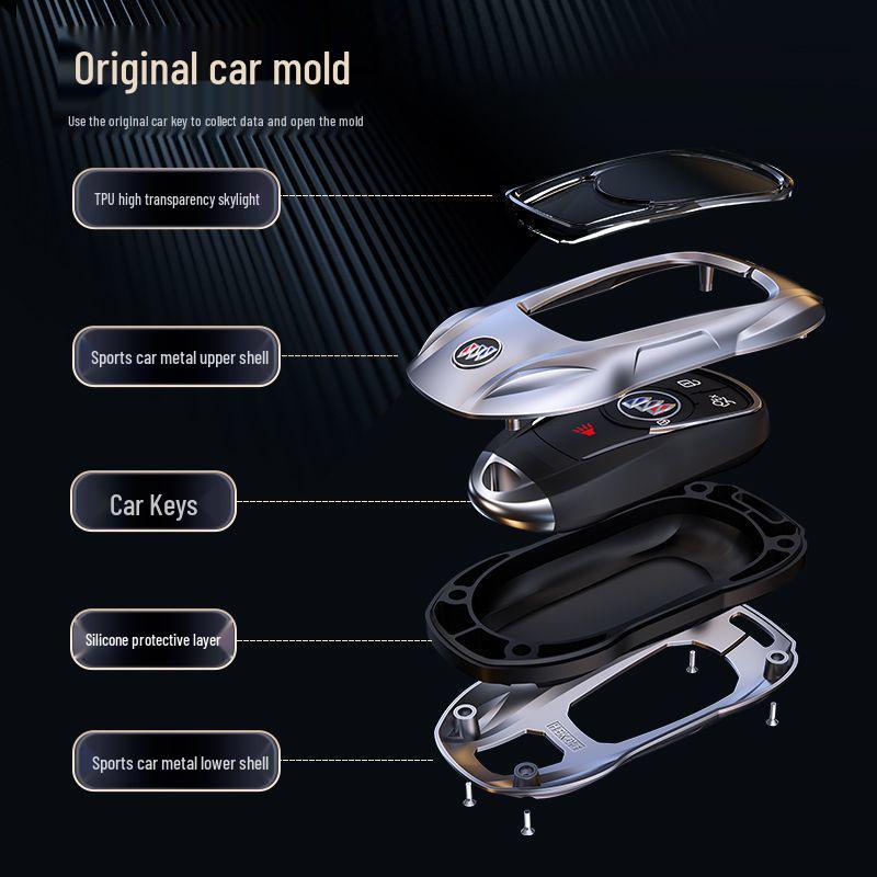 Premium Key Case for Buick Regal, Envision, GL8, LaCrosse, Enclave, GX, Weilan 7