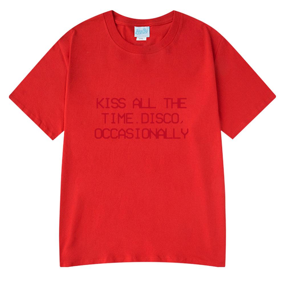 2026 New Album Kiss All The Time Disco Occasionally T-shirt Fan Gift Unisex Women Fashion Tee Tops Cotton Short Sleeves Streetwears S