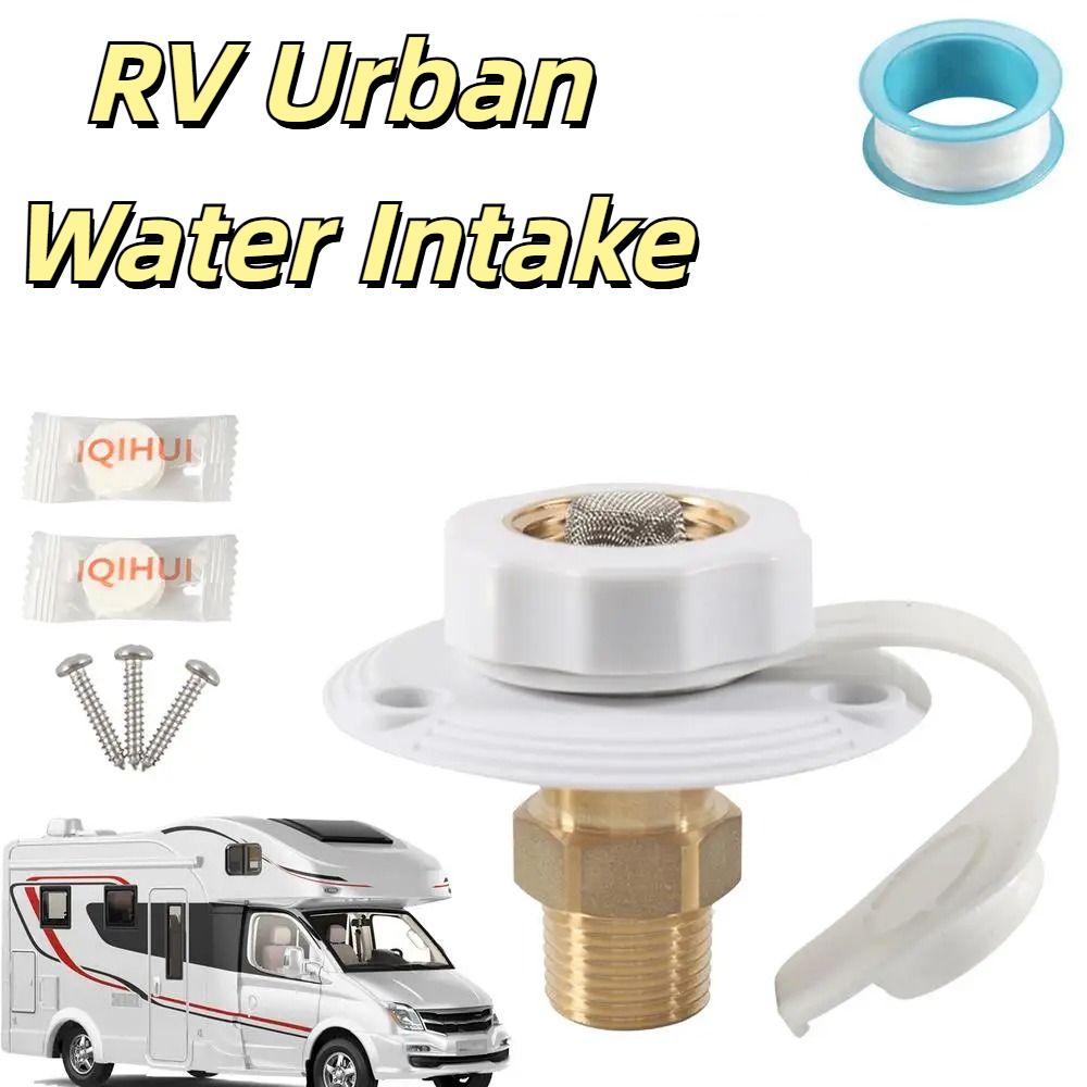 

Dustproof Water Inlet Filler Durable Water Inlet Replacement Kit Trailer чорний