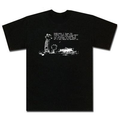 T-shirt divertente fumetto di intelligenza Calvin e Hobbes