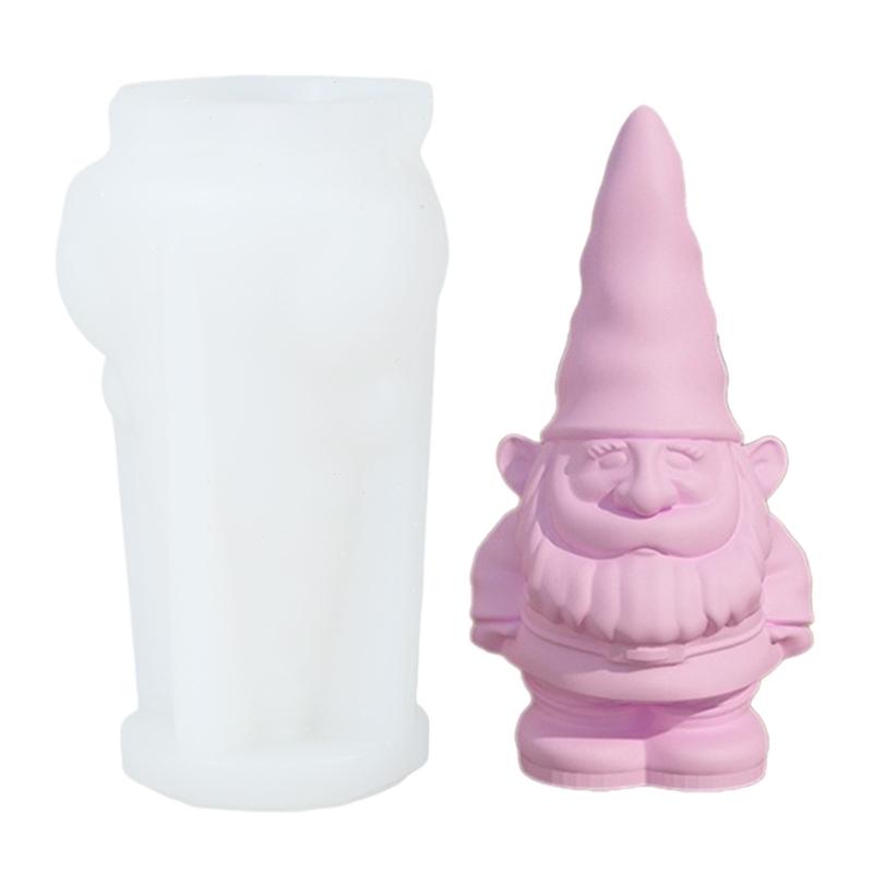 DIY Crystal Dropping Glue Mold No Face Dwarf Decoration Molds Christmas Gnome Silicone Mould Versatile Epoxy Resin Mold