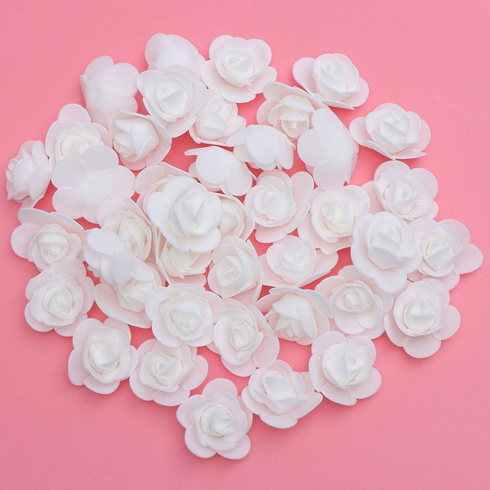 50Pcs Faux Rose Heads Foam Artificial Roses for Wedding Decoration Valentine's Day DIY Craft Flowers Centerpiece Wreath Bouquet