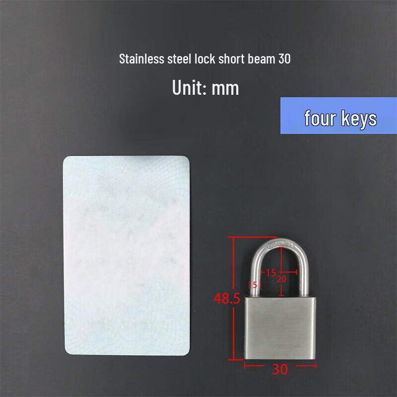 Laicai 304 Stainless Steel Padlock CN plug (adapter included)