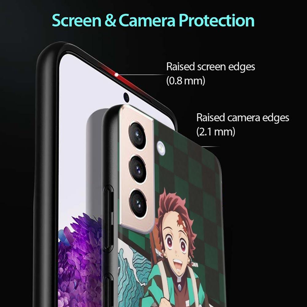 Shell For Samsung Galaxy S21 S20 S10 S9 S8 Plus Ultra 5g S10lite S10e S7edge S20 S21 Fe Cover Case Demon Slayer Kimetsu Anime