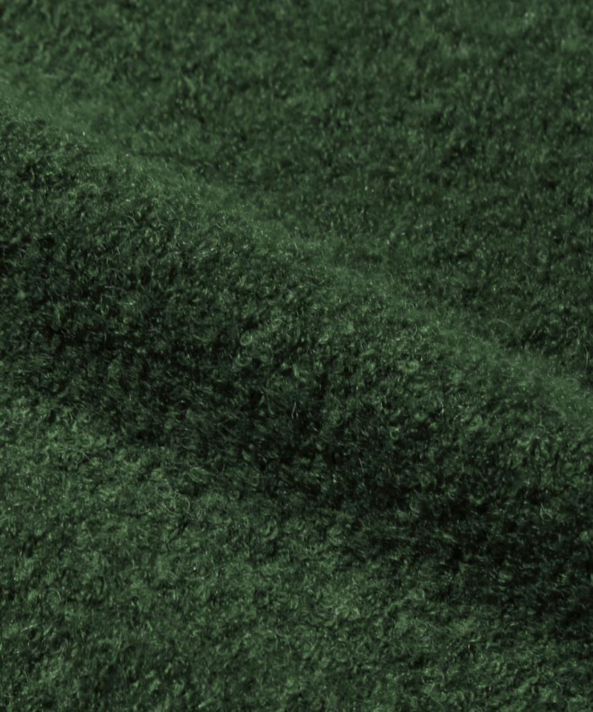 Trillion Wool Boucle Collar Cardigan Knit (Forest Green)