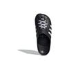 New Adilette Clog Adidas 'Black White Laces' JH9848
