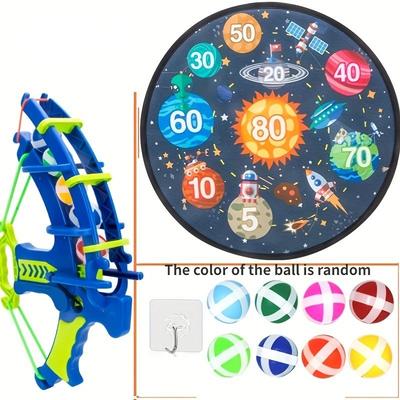 Jocuri cu Darts cu Bile Lipicioase Jocuri de Darts Jocuri de Petrecere de Interior pentru Băieți Set de Joc Interactiv de Exterior cu Darts