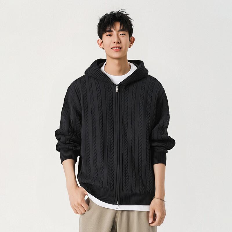 

ТОМ АДАМ Вязаный кардиган с капюшоном в японском стиле XL