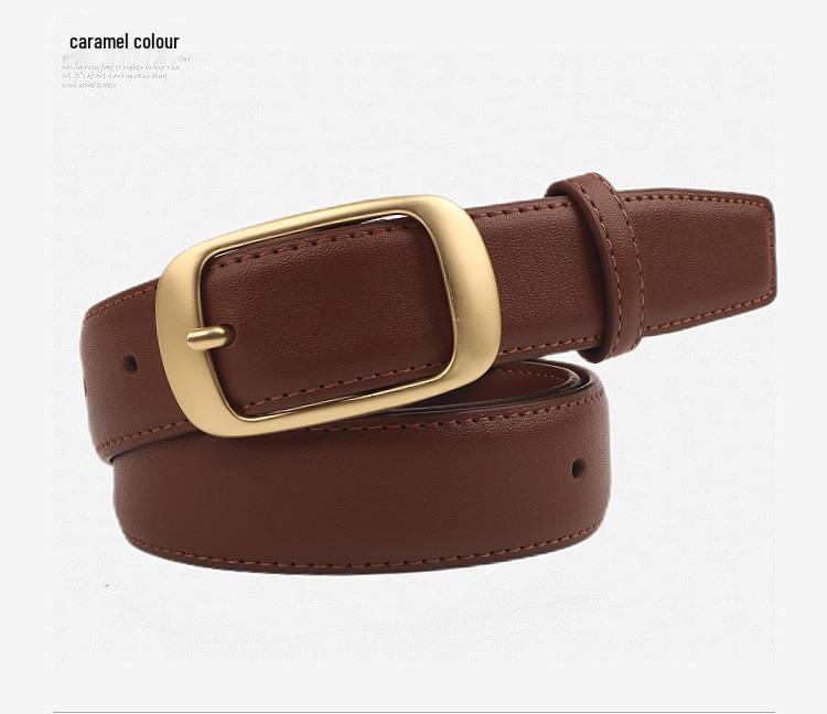 Hong Kong Style Women s Genuine Leather Belt - Trendy, Versatile, and Perfect for Jeans