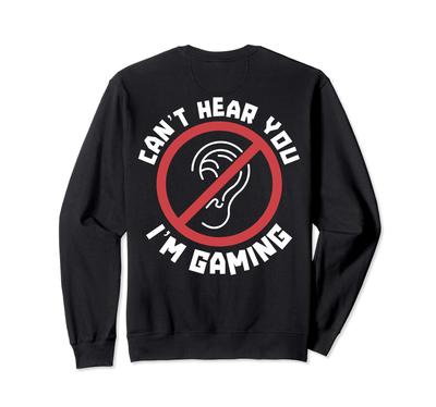 Höre dich Gaming Rückendruck Lustiger Gamer Sicheres Zeichen Trainingshose Kann Ich Bin