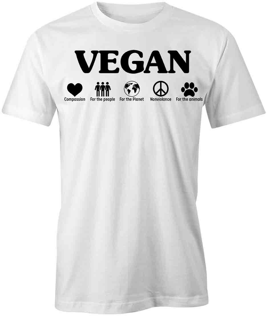 VEGAN TShirt Tee Short-Sleeved Cotton CLOTHING S1WSA201 XXXXL