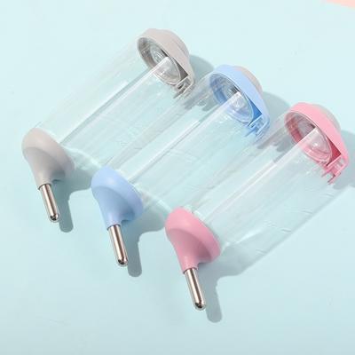 Water Dispenser Plastic Water Bottle Feeder Suspended Pet Guinea Pig Squirrel Rabbit Cat Dog Drinking Head Pipe Fountain