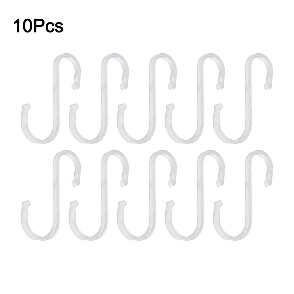 Stylish Matte Finish Aluminum S Hooks for Kitchen and Home Use 10 Pack