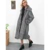 Winter Damen Faux Fuchs Pelz Langer Mantel Dick Langärmlig Flauschige Pelzjacke Elegant Mujer Pelzmantel Warm Fellig Zottelig Oberbekleidung