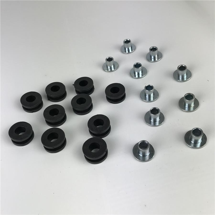30Pcs Motorcycle Rubber Grommets Bolt For Honda Yamaha Suzuki Kawasaki Fairing