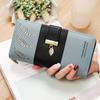 Long Wallet Hollow Leaves Pu Leather Wallets For Women Coin Purses Hasp Zipper Clutch Id Credit Card Holder Carteras Para Mujer