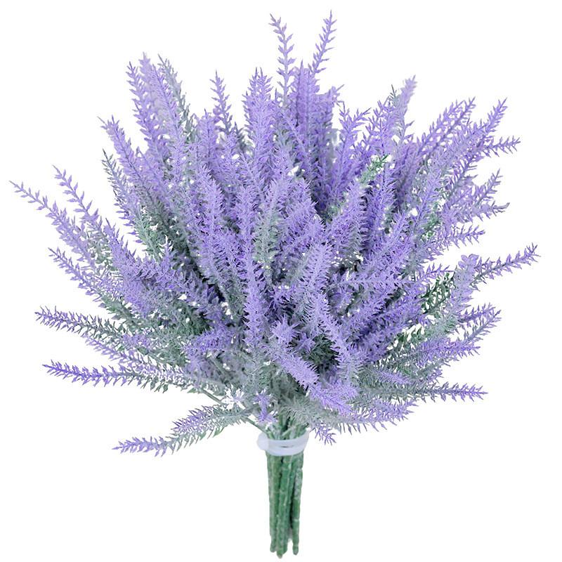 Lavender Artificial Flower Bouquet For Home Decor And Wedding Arrangements