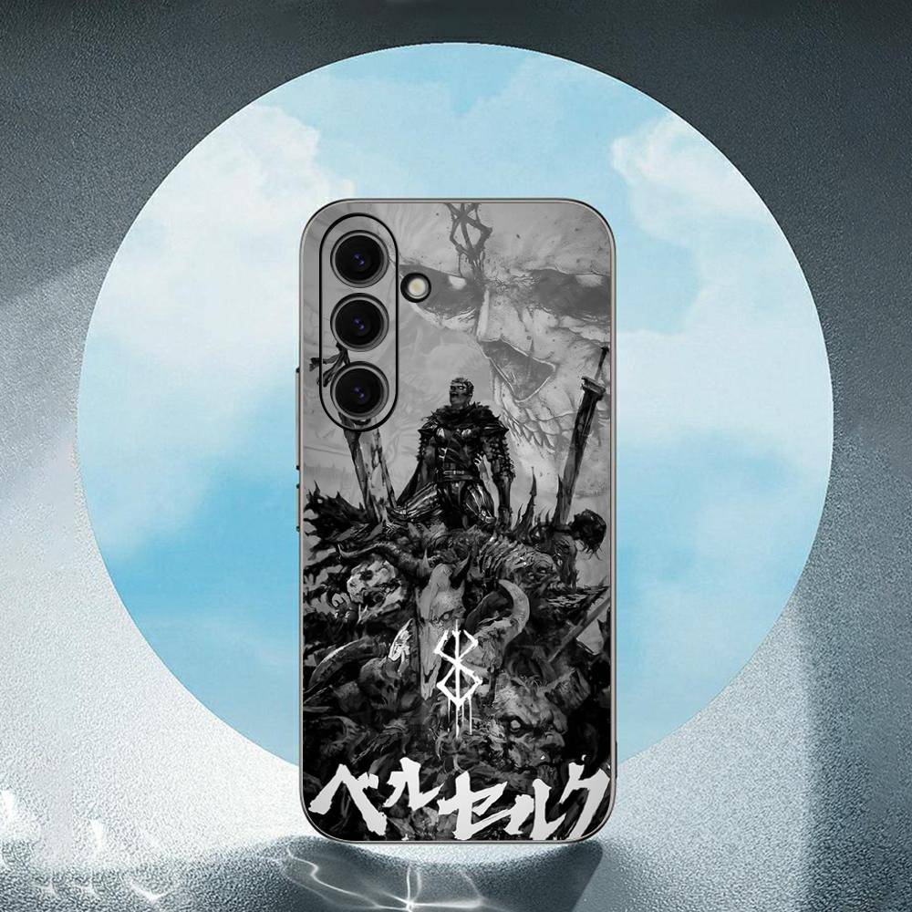 

Berserk Luxury Black Phone Case For Samsung Galaxy S23 S24 S25 Ultra S22 Plus S21 SamsungS22 plus 5G