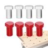 4Pcs Aluminum Alloy Bench Dogs Workbench Pegs Brake Stops for Secure Positioning in 19mm or 20mm Dog Hole