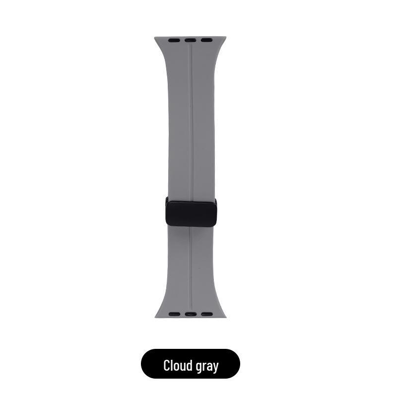 Magnetic Silicone Sport Band with Folding Buckle for iWatch/Apple Watch S10