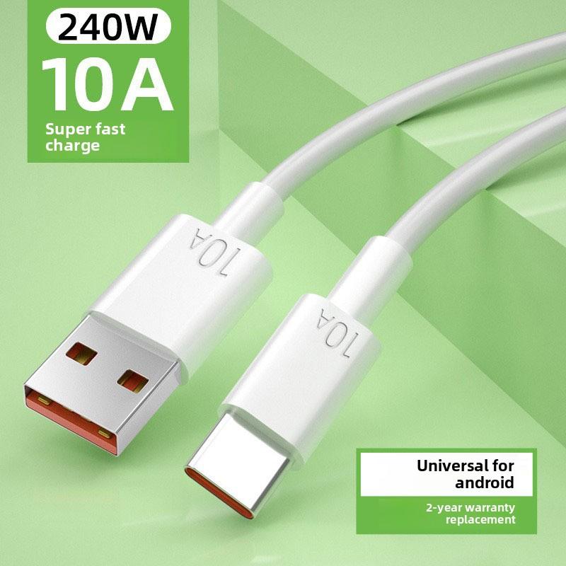 

Кабель USB C для быстрой зарядки для Huawei, Xiaomi, Honor и других устройств. Кабель для сверхбыстрой зарядки 5A/6A/10A, кабель для передачи данных типа C, 1–2 м 2m