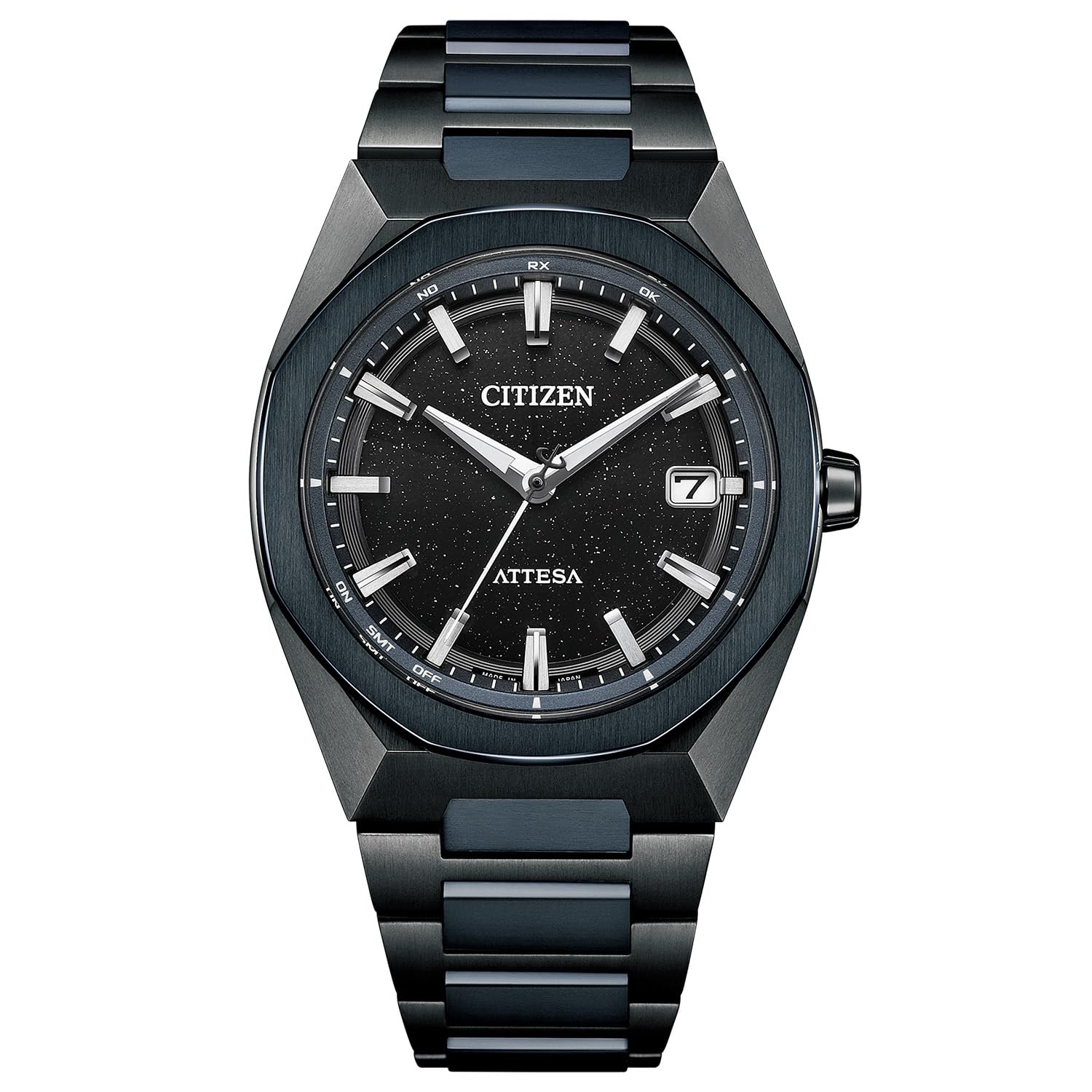 

Attesa Limited Blue Universe Black [Citizen] Watch, Light-Powered Eco-Drive, Radio-Controlled, Waterproof, Edition, Collection, Black, Lightweight,