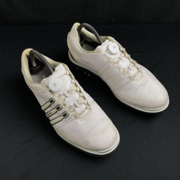 Adidas Pure360 BOA Golf Shoes 9 26.5 white(USED)