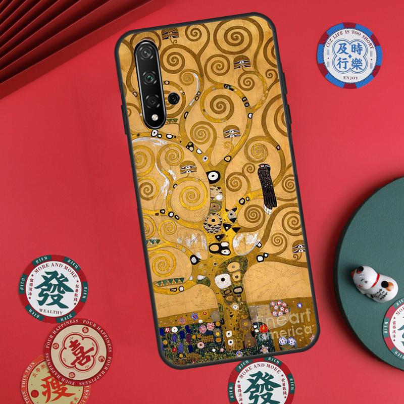 Kiss by Gustav Klimt For Huawei Nova Y73 Y72 Y61 Y91 Y90 Y70 Y60 12s 12i 11i 8i 9 10 SE P60 Pro P30 P40 Lite Case