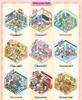 Yuxian Mini 3D Landscaping Sticker Book: Fanfan Cat 1.0/2.0 Cabin Journal Quiet Book