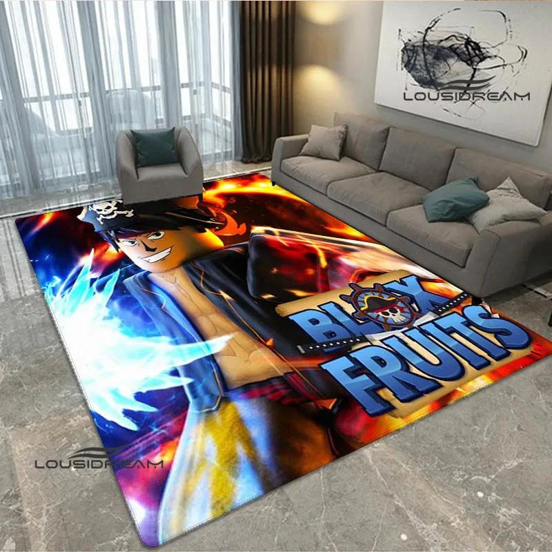 3D game B-blox fruits printed carpet Non -slip carpet bedroom decoration living room decoration washroom floor mat birthday gift