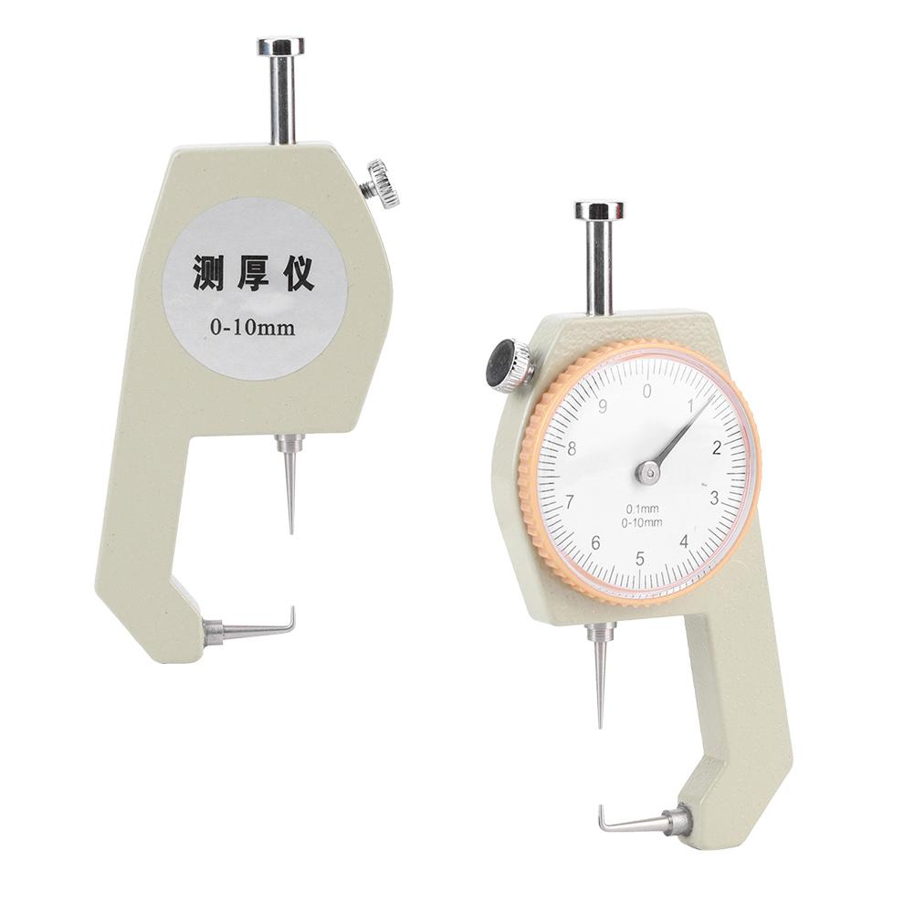 Thickness Gauge Silver Portable Accurate Measuring Jewelry Leather Board Equipment 0?10mmCurved