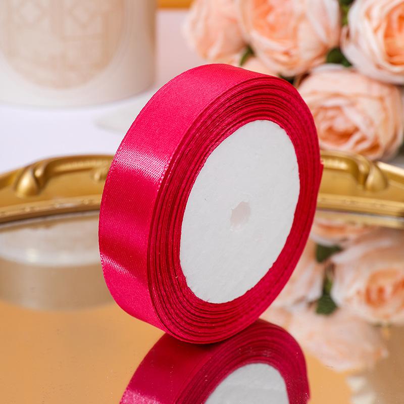 22meters/roll Wide 2cm Satin Ribbon Wedding Holiday Season Party Decor DIY Making Handmade Gift Wrapping Crafting Materials