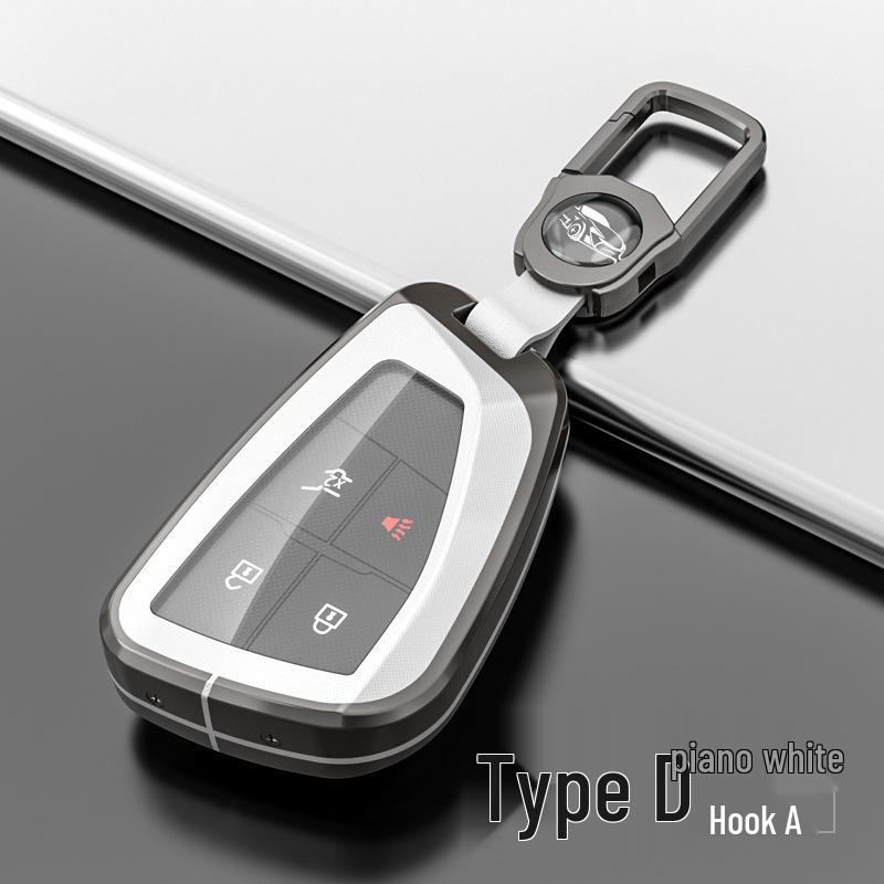 Metal Shell Snap Button Key Case for Buick Envision S and GS 2022 Models
