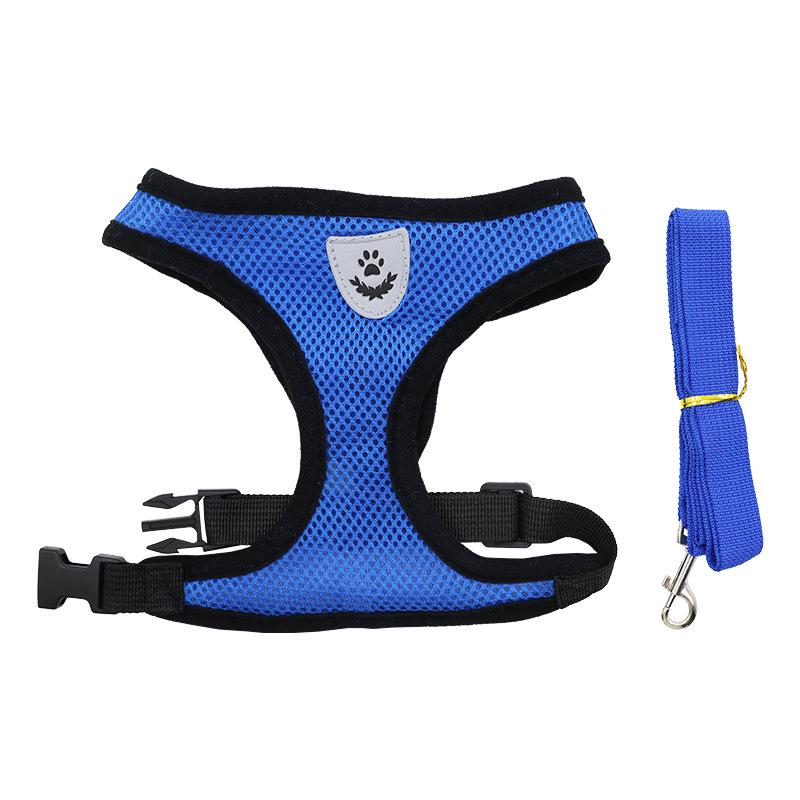 Outdoor Vest-Style Dog Walking Harness and Leash Set
