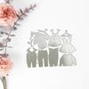 Clothes Cutting Dies Embossing Die Cuts Metal Template for DIY Scrapbooking Gift Card Making Crafts Embossing Decoration